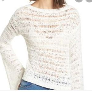 Band of Gypsies open ladder crochet sweater